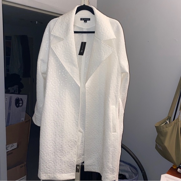 INC International Concept blazer washed white XL, elegantly textured nice fabric - Picture 2 of 10